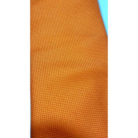 Saddlebred Orange Textured Mens Tie Solid Orange - Picture 4 of 7